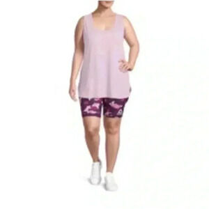 🆕Plus-Size Reebok Violet Tulle Heather Top 2X🆕